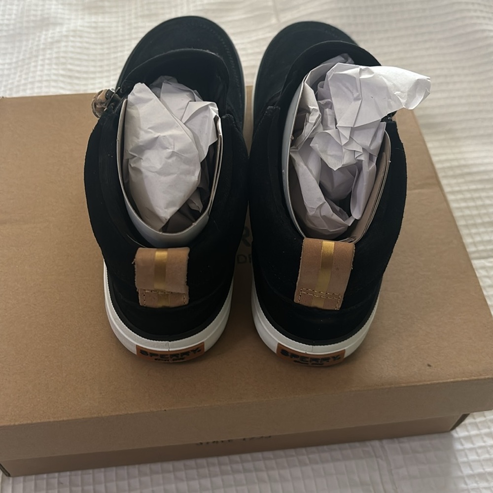 Sperry Suede Crest Lug Checker, In Black - image 4